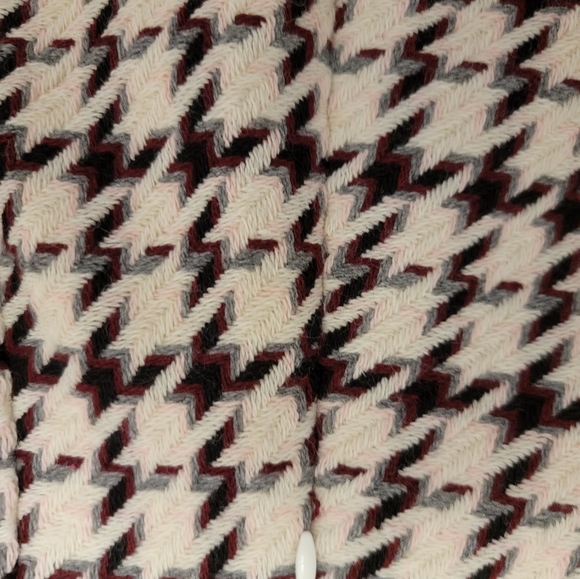 White House Black Market Wool Houndstooth Side Zipper Career Work Mini Skirt 4 - Picture 7 of 11